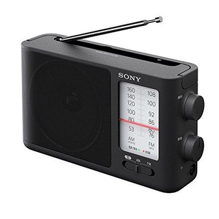 [日本直送] Sony 索尼 可攜式收音機 高音質 大音量 FM/AM二段波 電池驅動可 黑色