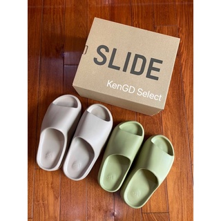 【KenGD Select】Adidas Yeezy Slide 拖鞋 台灣公司貨 Pure 奶茶/Resin 樹脂綠